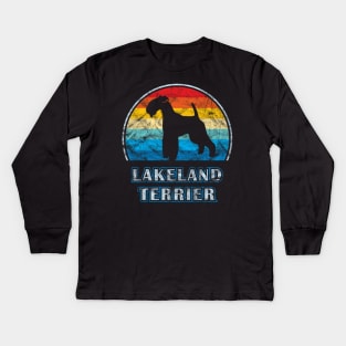 Lakeland Terrier Vintage Design Dog Kids Long Sleeve T-Shirt